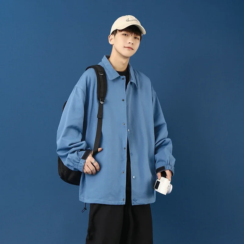 Men's Plus Size Korean Coach Jacket