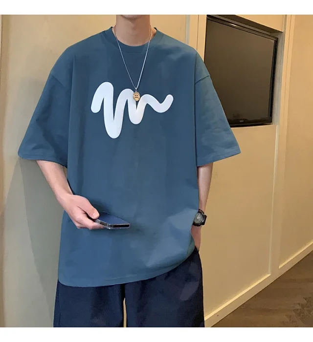 Oversized Men's Graphic Cotton Tee 2025 Detail