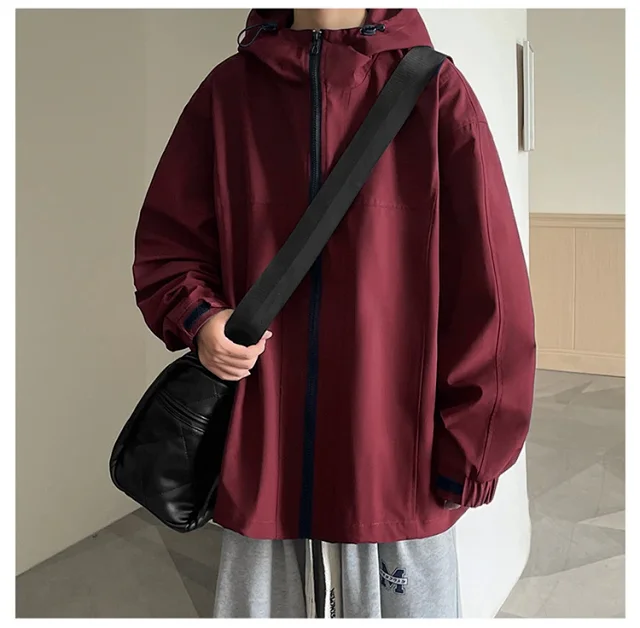 Men's American Retro Vibe Waterproof Jacket Detail