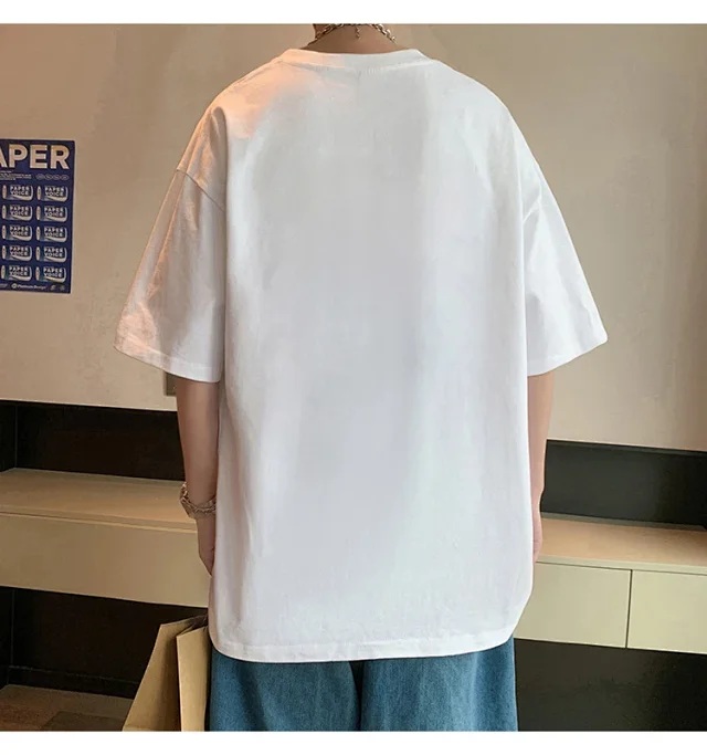 HK Style American Print Men's Tee Detail