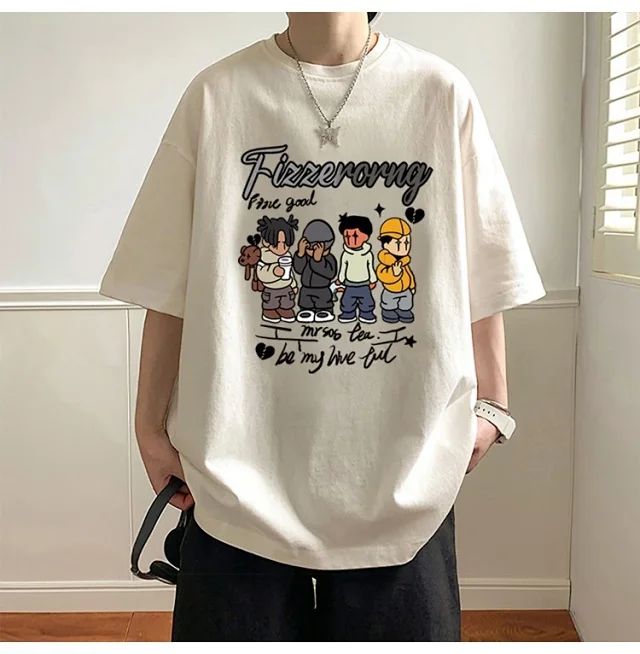 Men's Graphic Relaxed Fit Heavyweight Tee Detail