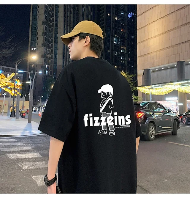 Men's Summer 2025 Casual Loose Tee Detail