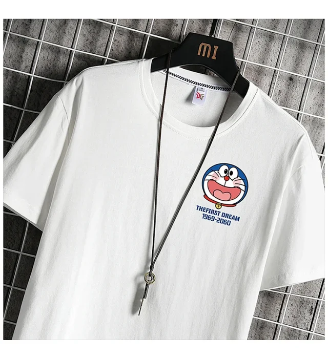 Men's Trendy Loose Japanese Summer Tee Detail