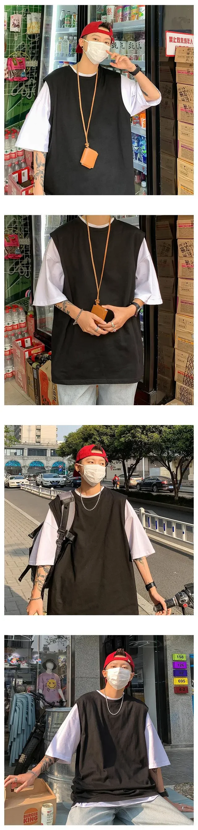Men's Korean Casual Sleeveless Summer Vest Detail