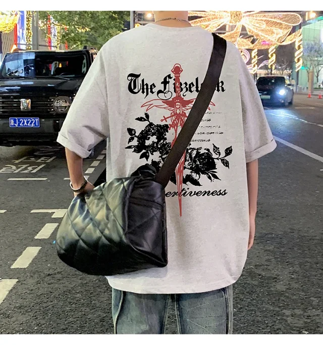 Men's Heavyweight Cotton Thick Short-Sleeve Tee Detail