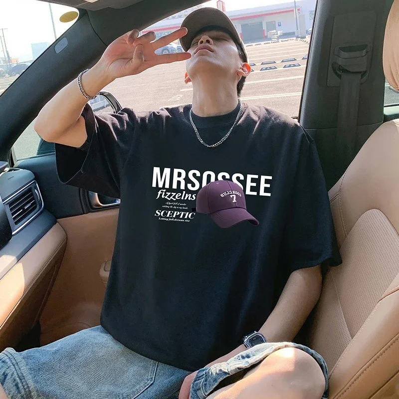 Men's Heavyweight Cotton Summer Tee Loose