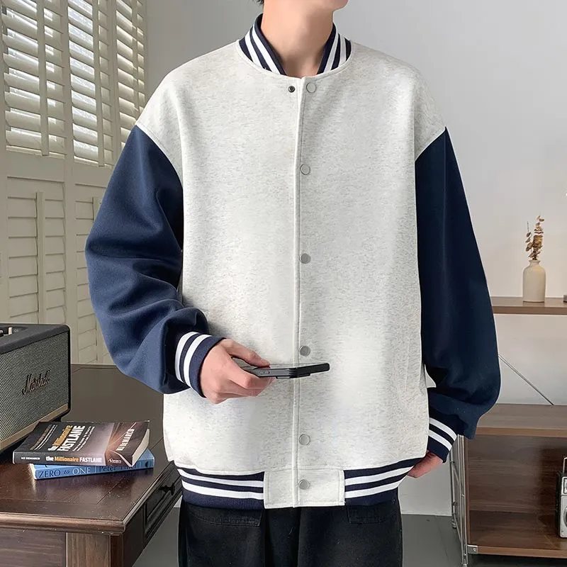 Men's Trendy Stand-Collar Baseball Jacket