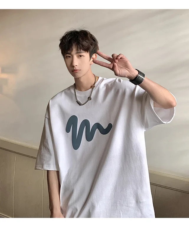 Oversized Men's Graphic Cotton Tee 2025 Detail