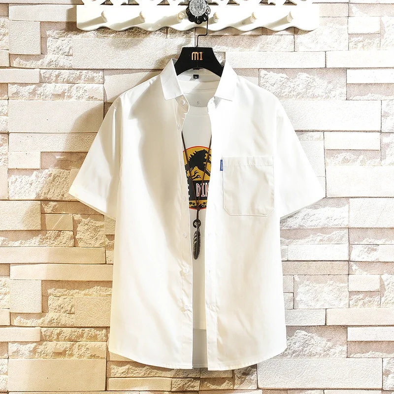 Men's Preppy Summer Short Sleeve Shirt