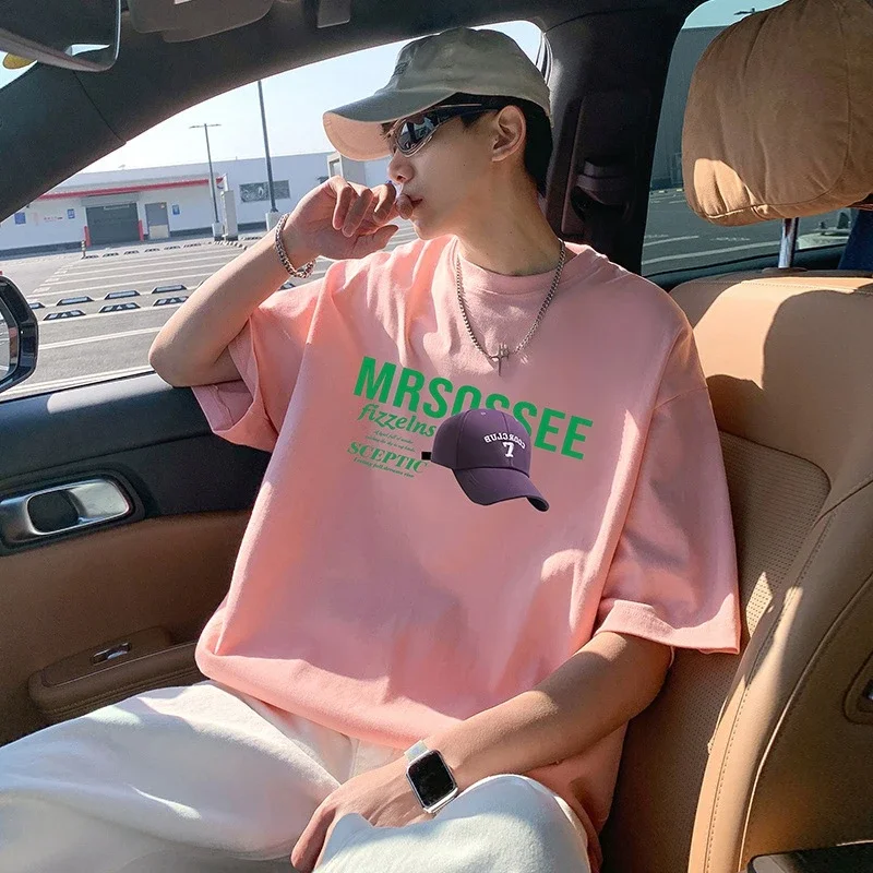 Men's Heavyweight Cotton Summer Tee Loose