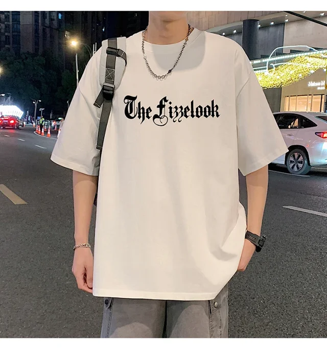 Men's Heavyweight Cotton Thick Short-Sleeve Tee Detail