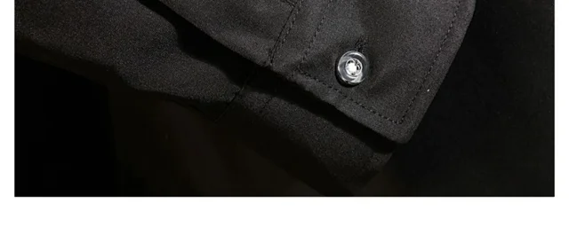 Men's Plus Size Preppy Autumn Shirt Detail
