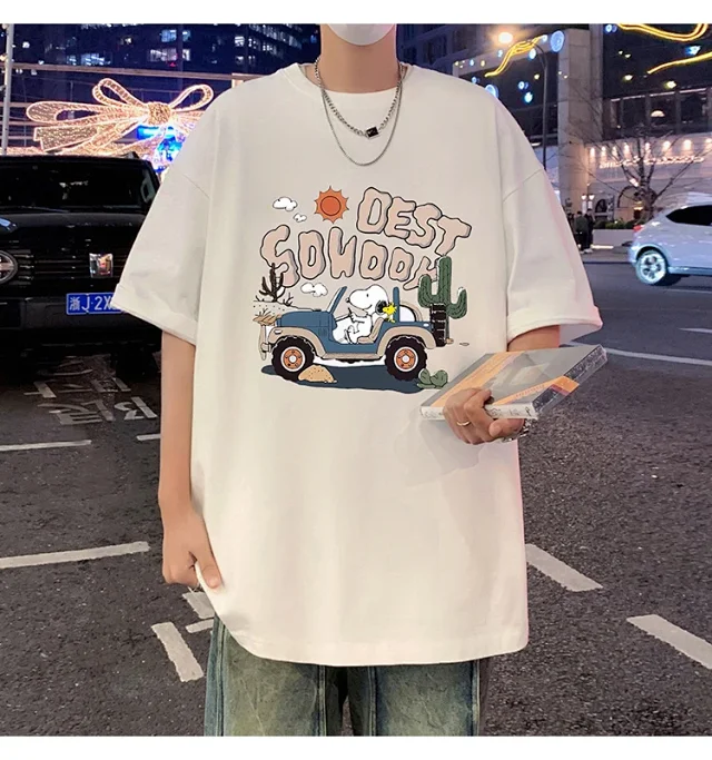 Men's Cartoon Print Cotton Tee 2025 Detail