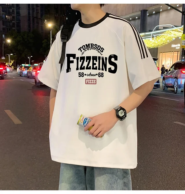 Men's 2025 Summer Breathable Loose Fit Tee Detail
