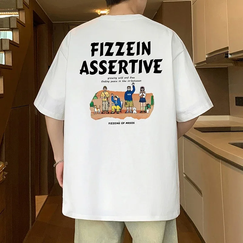 Men's Big Size Cotton Summer T-Shirt