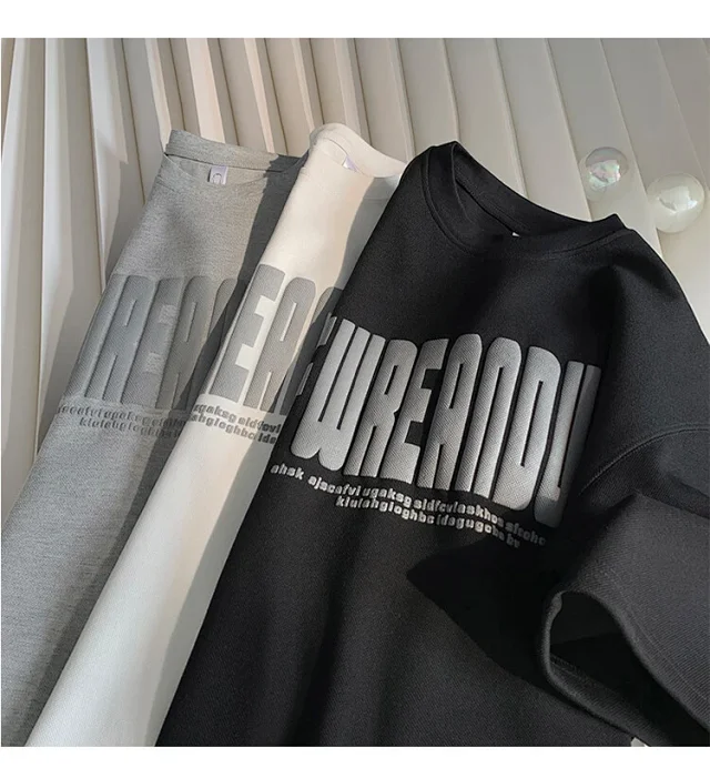 Men's Oversized Heavyweight Foam Print Tee Detail