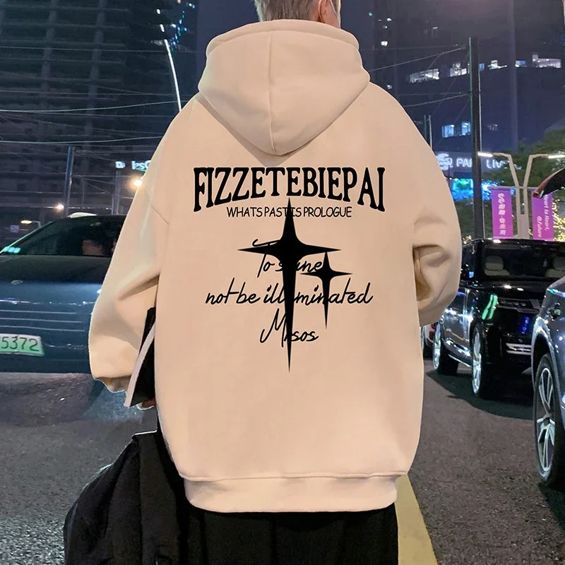 Men's Heavy Fleece Retro Hoodie Oversized