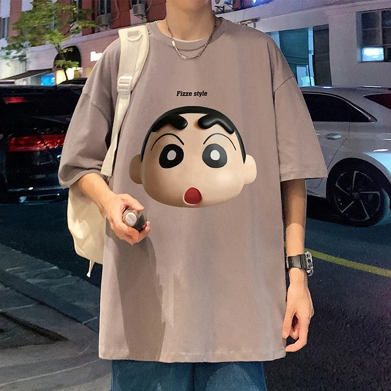 Men's Heavyweight Cotton Cartoon Tee Loose