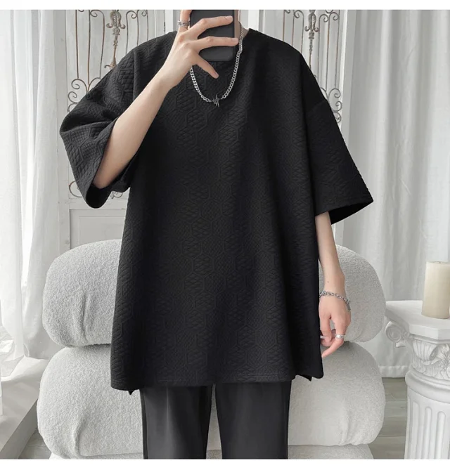 Men's Summer Stretch Ice Silk Tee Detail