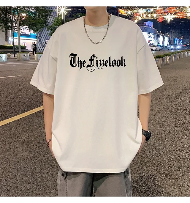 Men's Heavyweight Cotton Thick Short-Sleeve Tee Detail