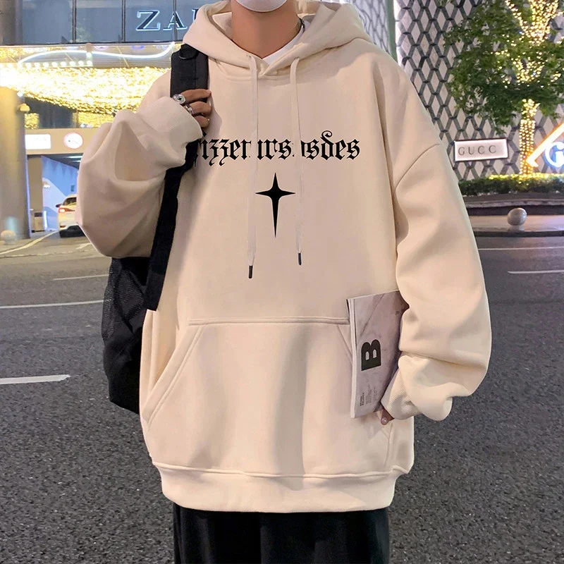 Men's Heavy Fleece Retro Hoodie Oversized