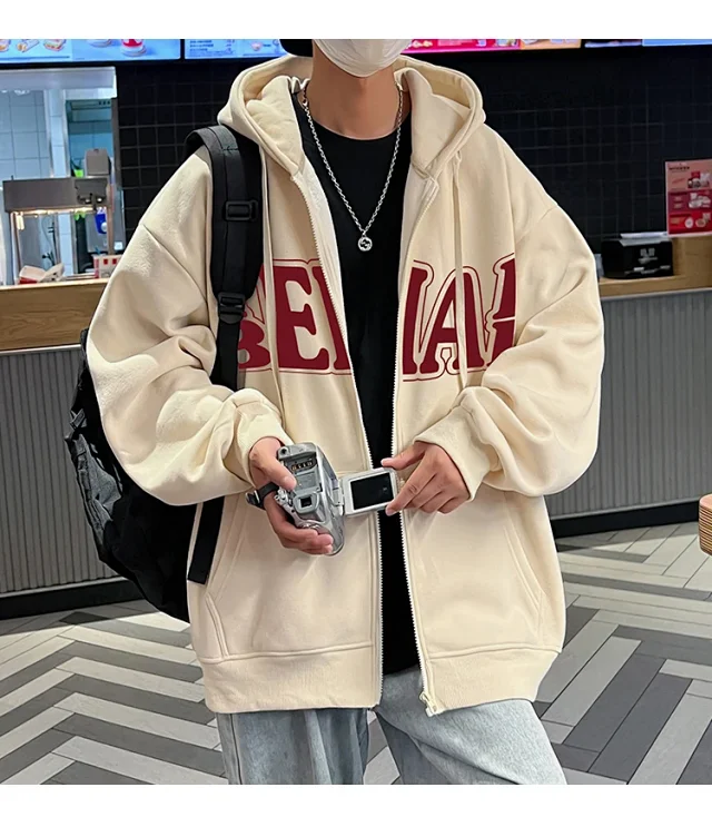 Men's HK Style Fleece Hoodie Detail