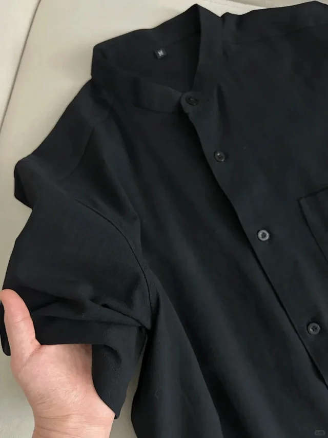Men's New Chinese Bamboo Cotton Shirt Detail