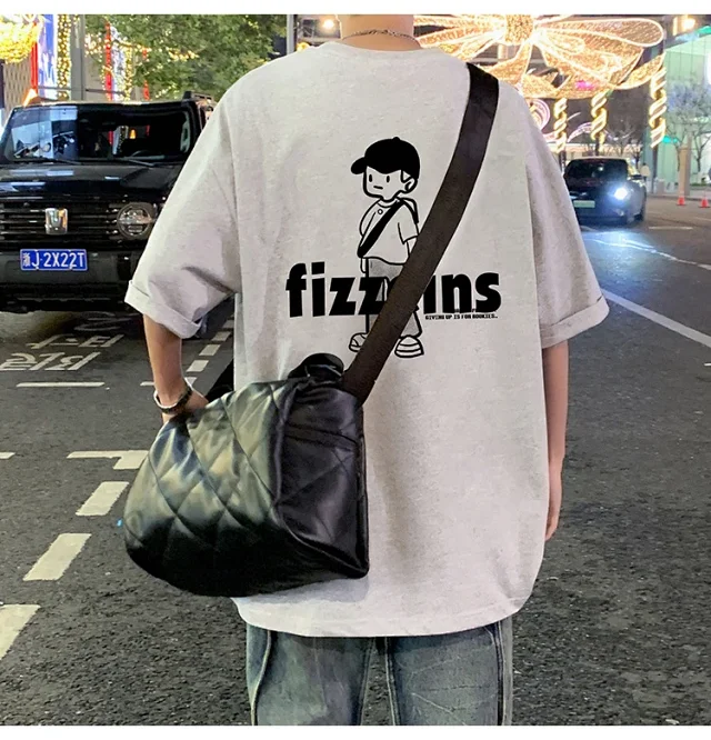 Men's Summer 2025 Casual Loose Tee Detail