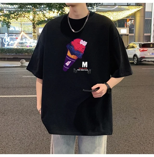 Men's Heavyweight Cotton Round Neck Tee Detail