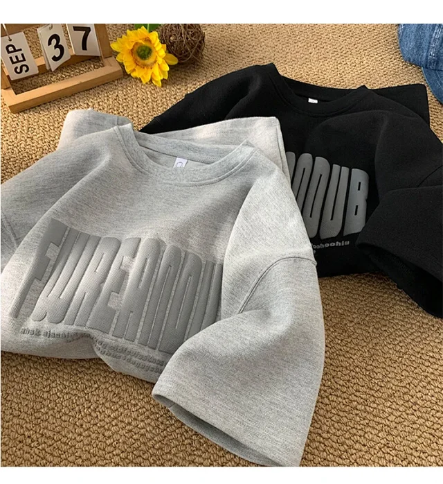 Men's Oversized Heavyweight Foam Print Tee Detail