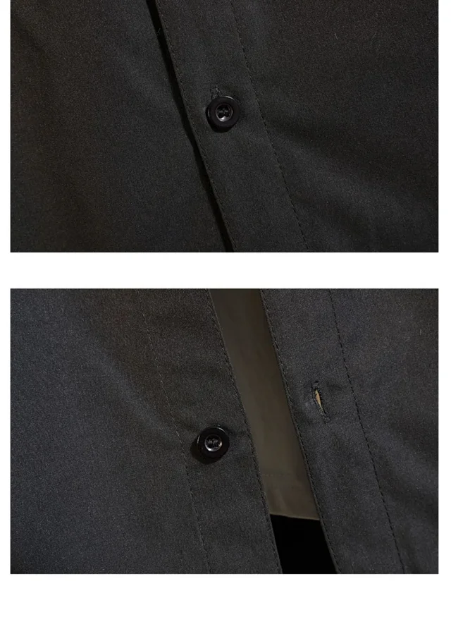 Men's Preppy Summer Short Sleeve Shirt Detail