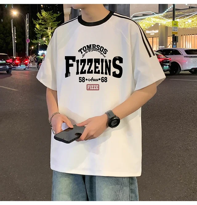 Men's 2025 Summer Breathable Loose Fit Tee Detail