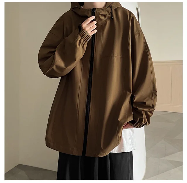 Men's American Retro Vibe Waterproof Jacket Detail