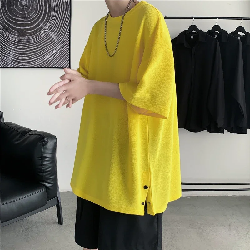 Men's 2025 Oversized Summer T - Shirt (Ins Hong Kong Style)