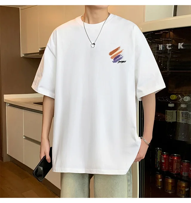 Men's Heavyweight Cotton Summer Tee Detail