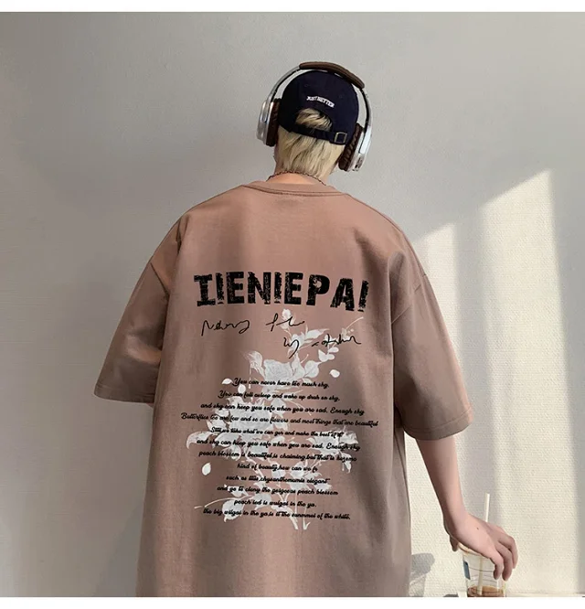 Men's Heavyweight Cotton Loose Fit T-Shirt Detail