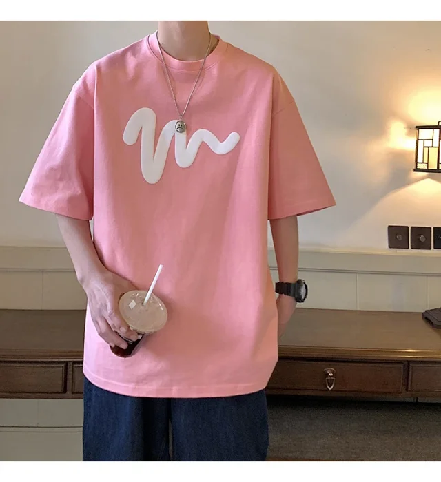 Oversized Men's Graphic Cotton Tee 2025 Detail