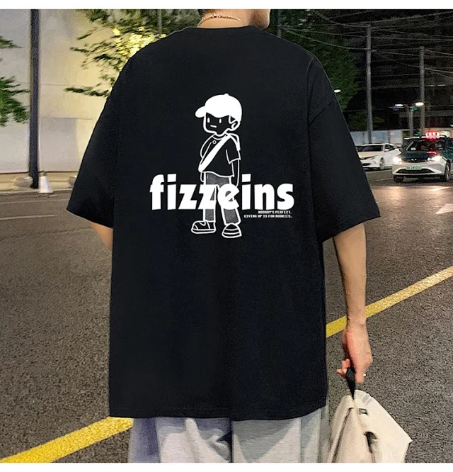 Men's Summer 2025 Casual Loose Tee Detail