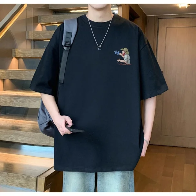 Men's American Street Heavyweight Cotton T-Shirt Detail