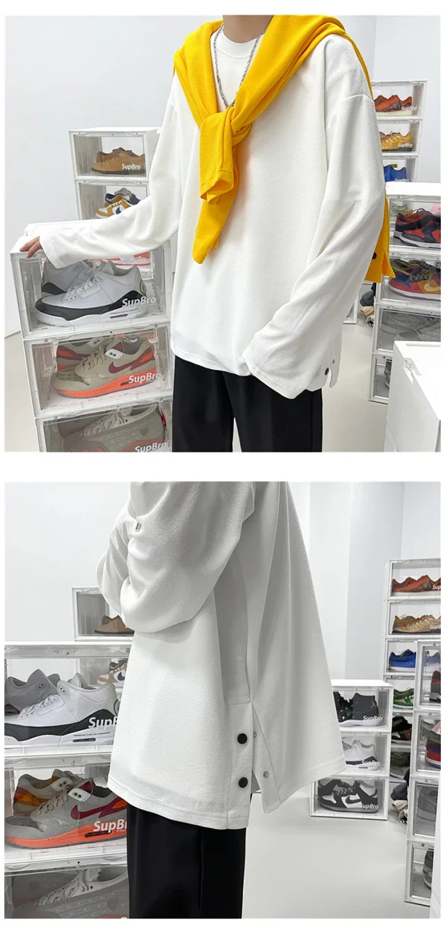 Men's HK Style Button-Down Long-Sleeve Tee Detail