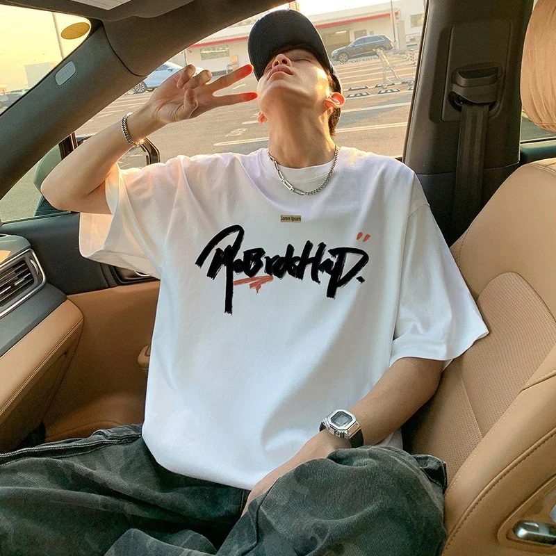 Men's Summer Graphic Oversize Cotton Tee