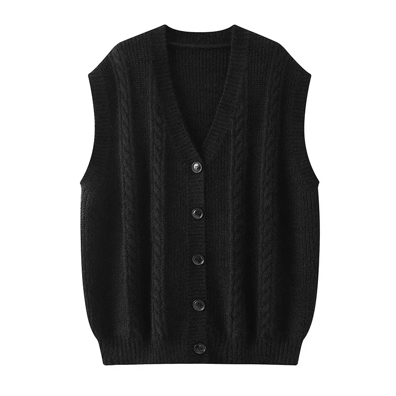 New Men's Sleeveless V-Neck Knit Vest