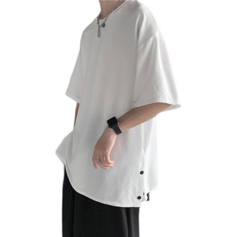 Men's 2025 Oversized Summer T - Shirt (Ins Hong Kong Style)