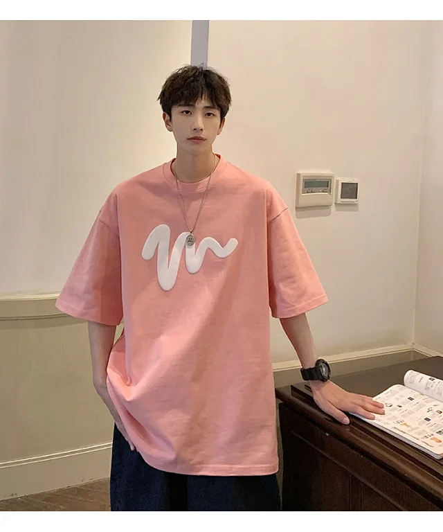 Oversized Men's Graphic Cotton Tee 2025 Detail