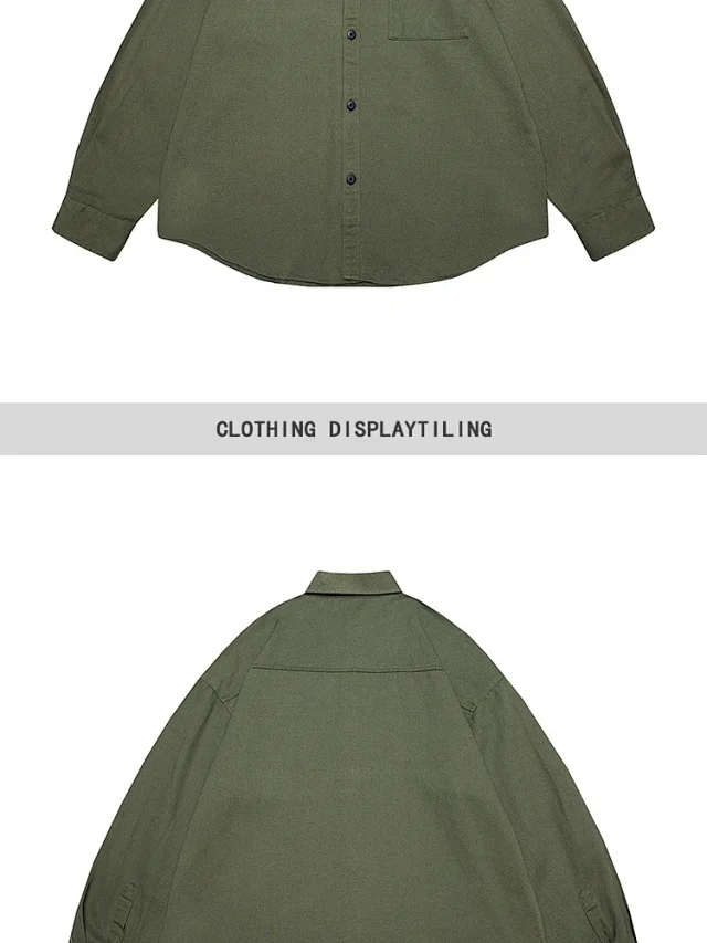 Vintage Men's Long Sleeve Work Shirt Detail