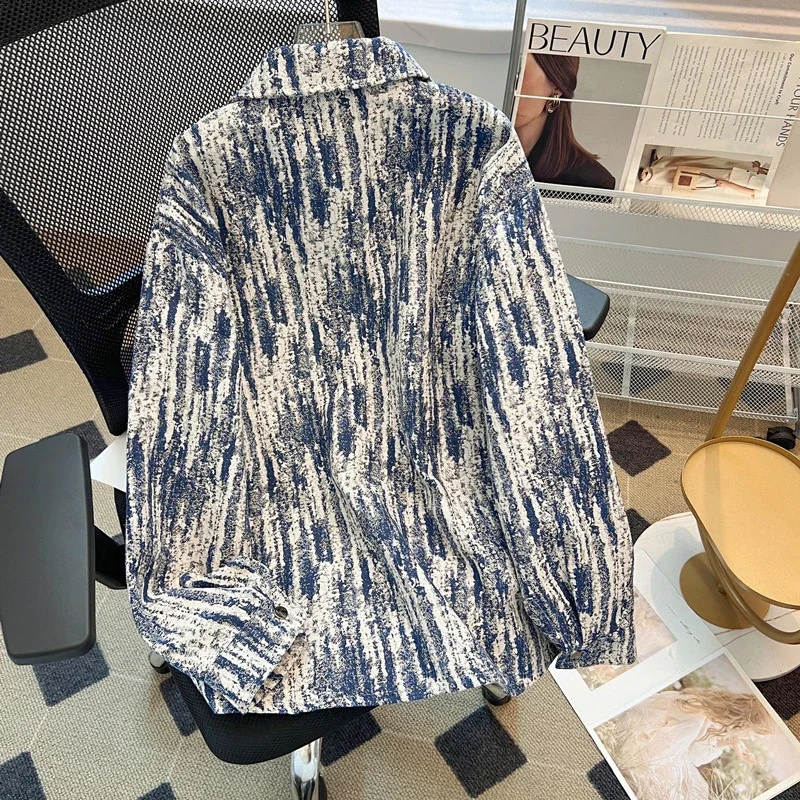 Men's Tie-Dye Oversized Long Sleeve Shirt