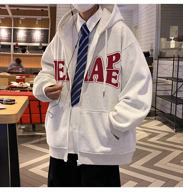 Men's HK Style Fleece Hoodie Detail