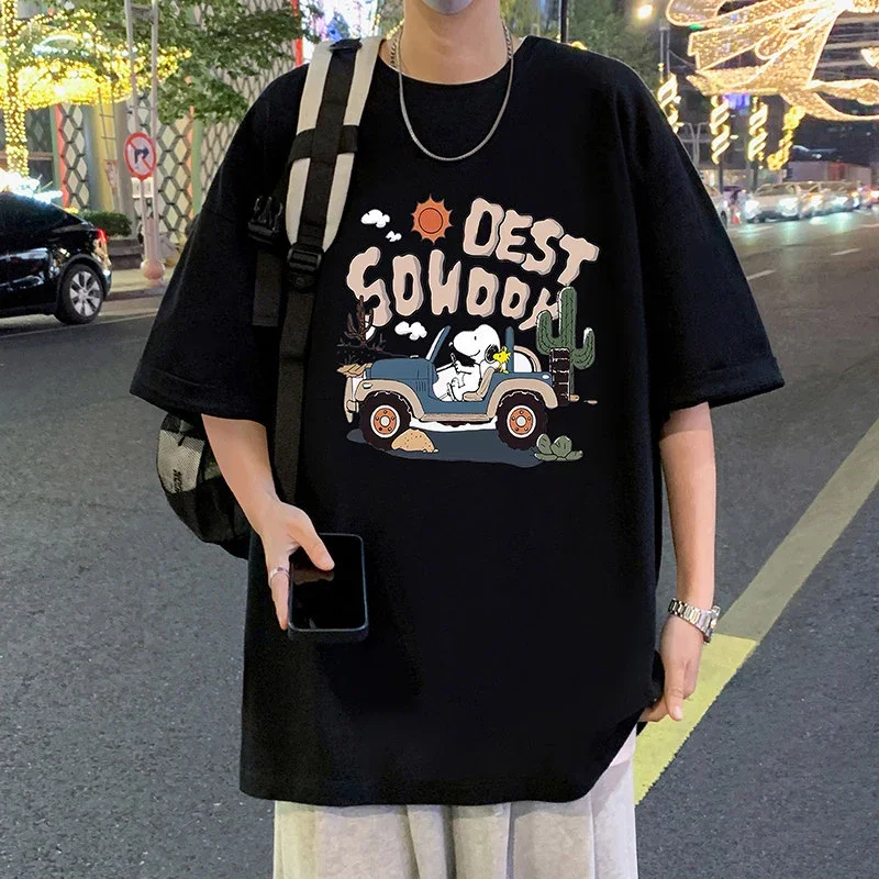 Men's Cartoon Print Cotton Tee 2025