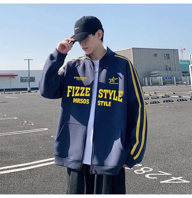 American Heavyweight Zip Hoodie Jacket Detail