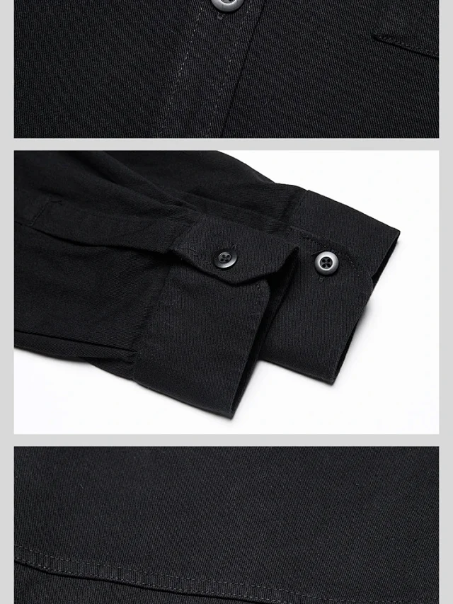 Vintage Men's Long Sleeve Work Shirt Detail